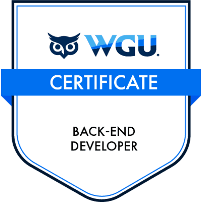 Badge: Back-End Developer