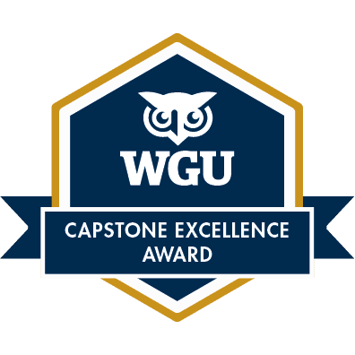 Badge: Capstone Excellence Award